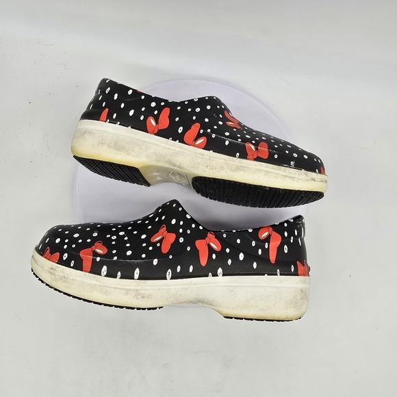 Crocs Shoe Women's 11 Minnie Mouse Neria Pro Ii Clogs Slip Resistant Work - Picture 7 of 8